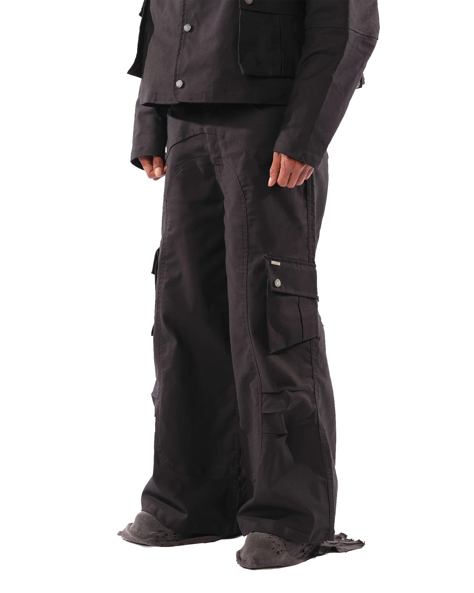 Belmont Cargo Pants (Black) - Image 4