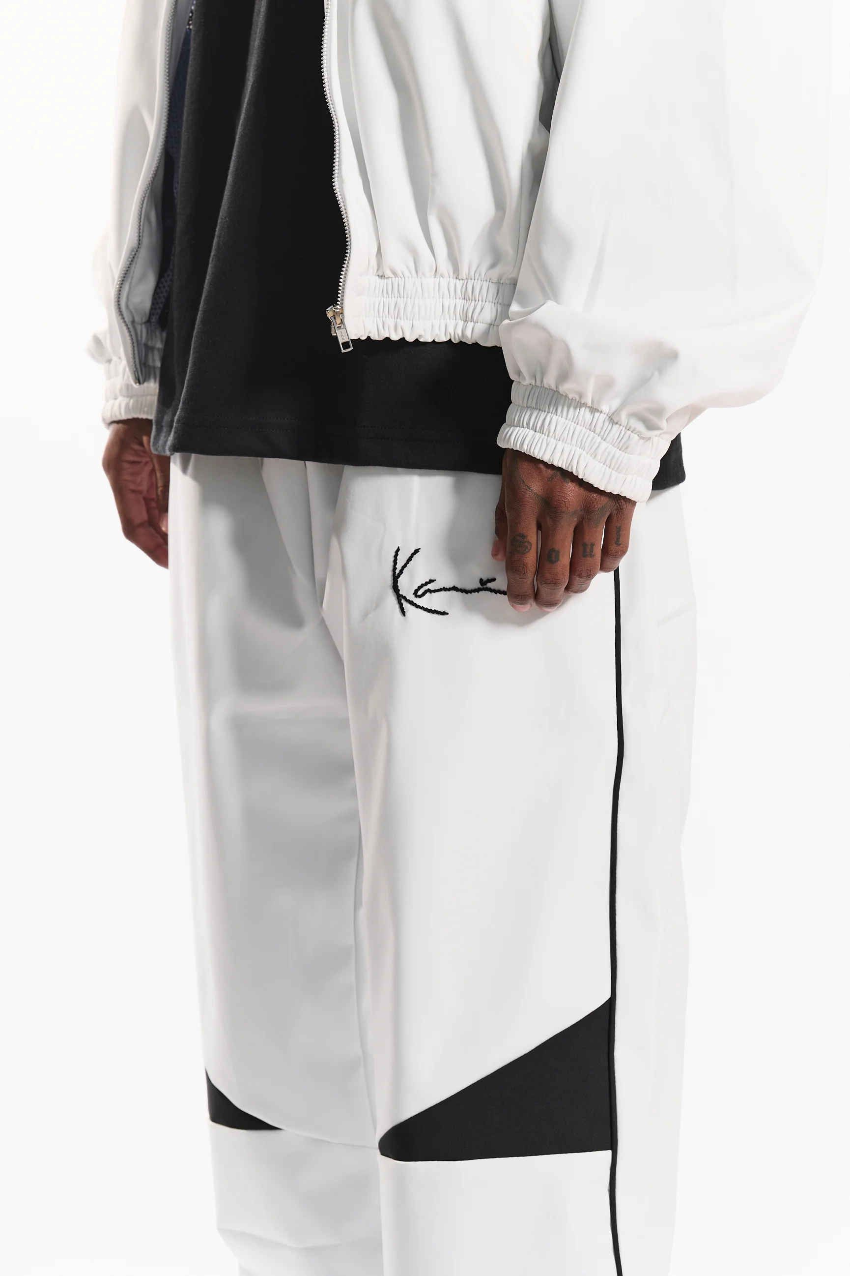 Buzzer Beater Men's Jogger (white) - Image 9