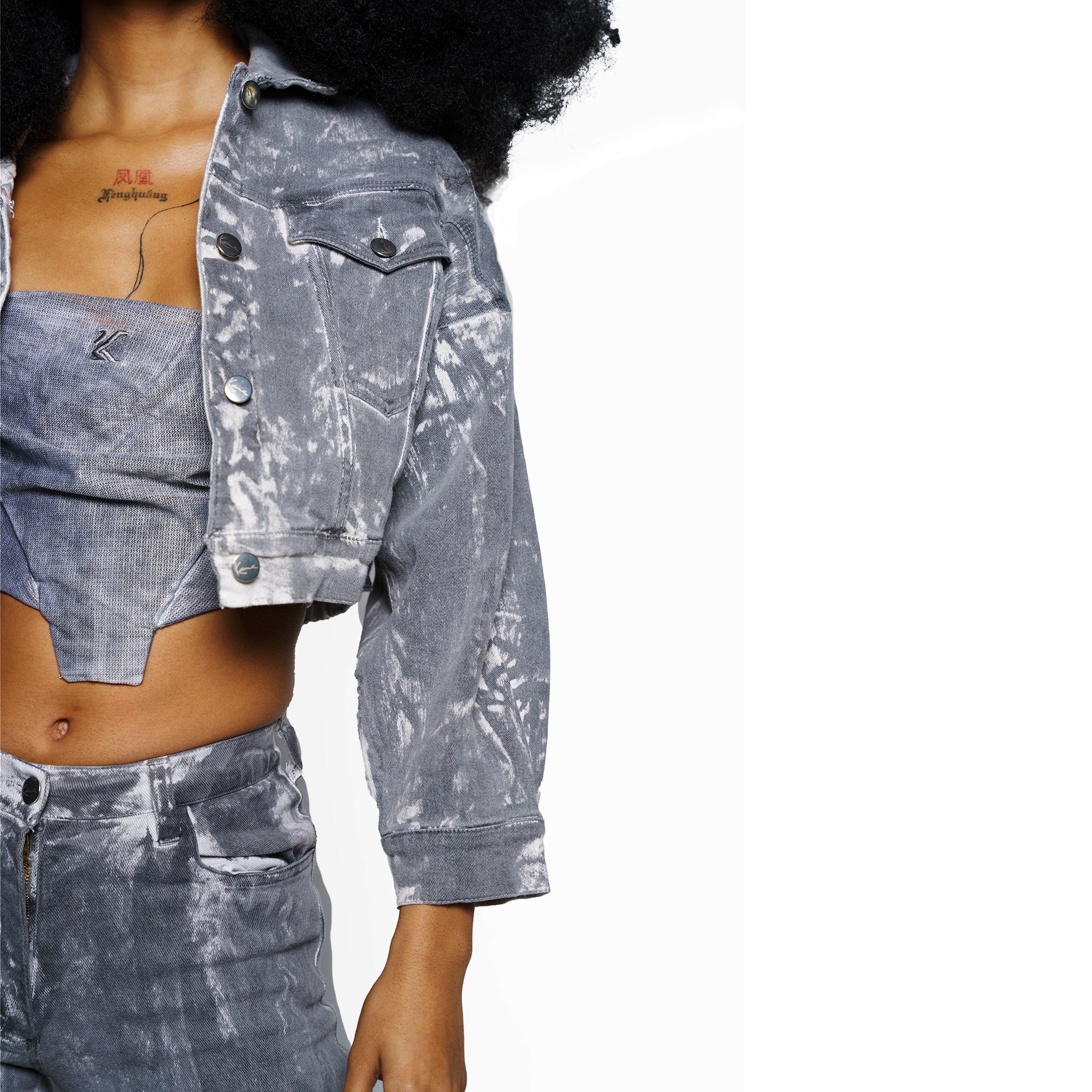 Eclipse Cropped Jacket (Oil Wash) - Image 3