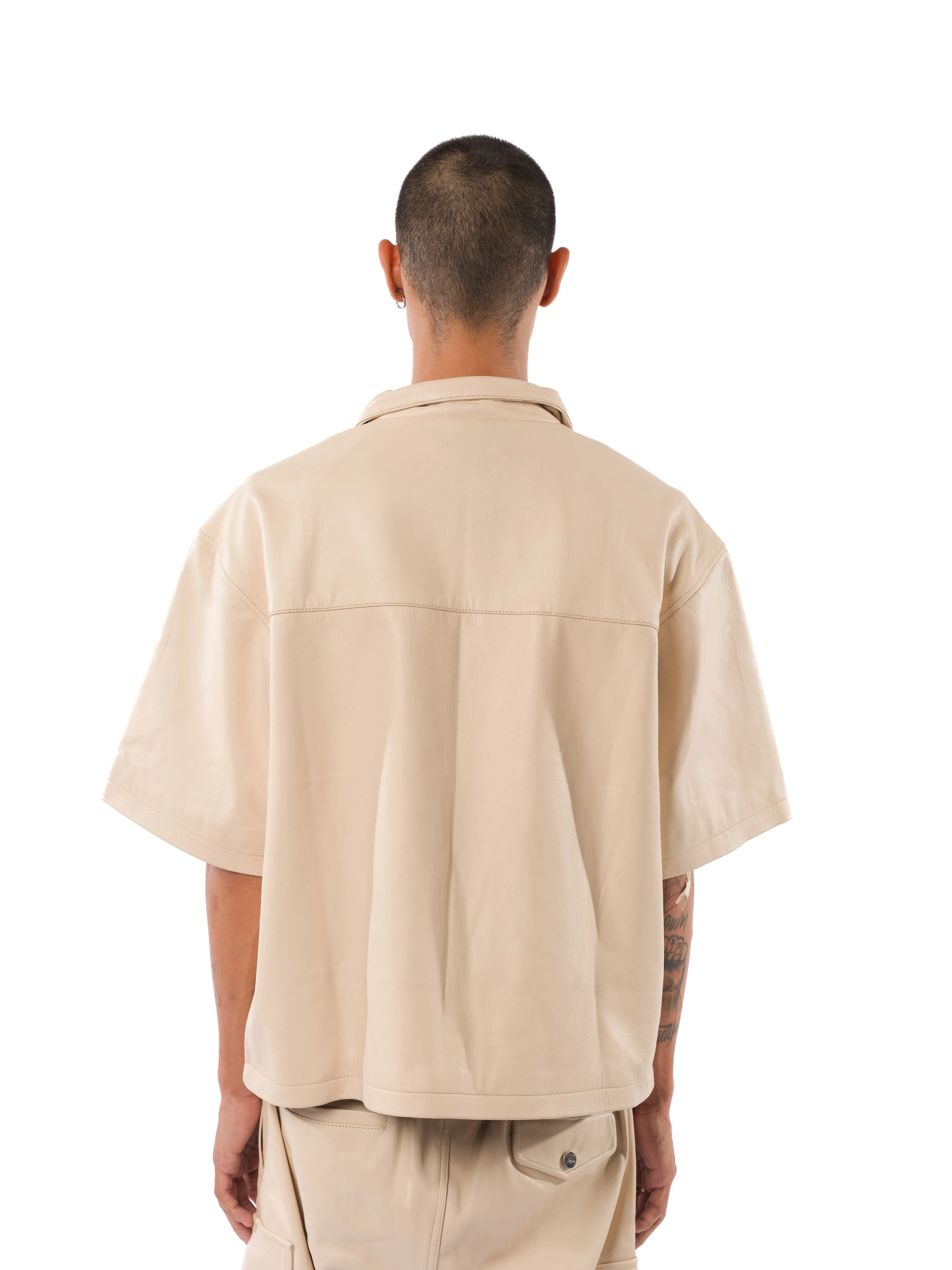 Ford Leather Shirt (Natural) - Image 3