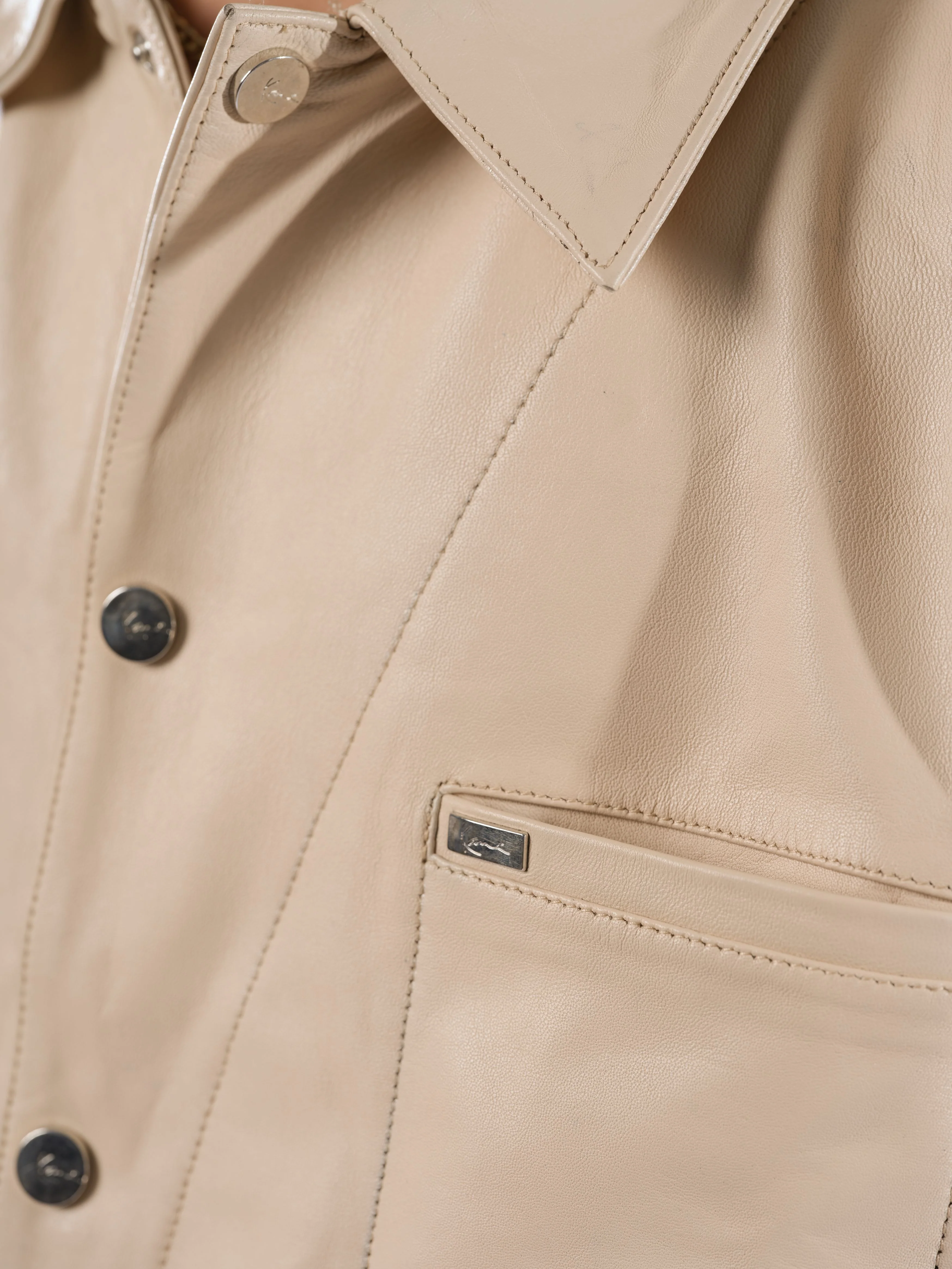 Ford Leather Shirt (Natural) - Image 6