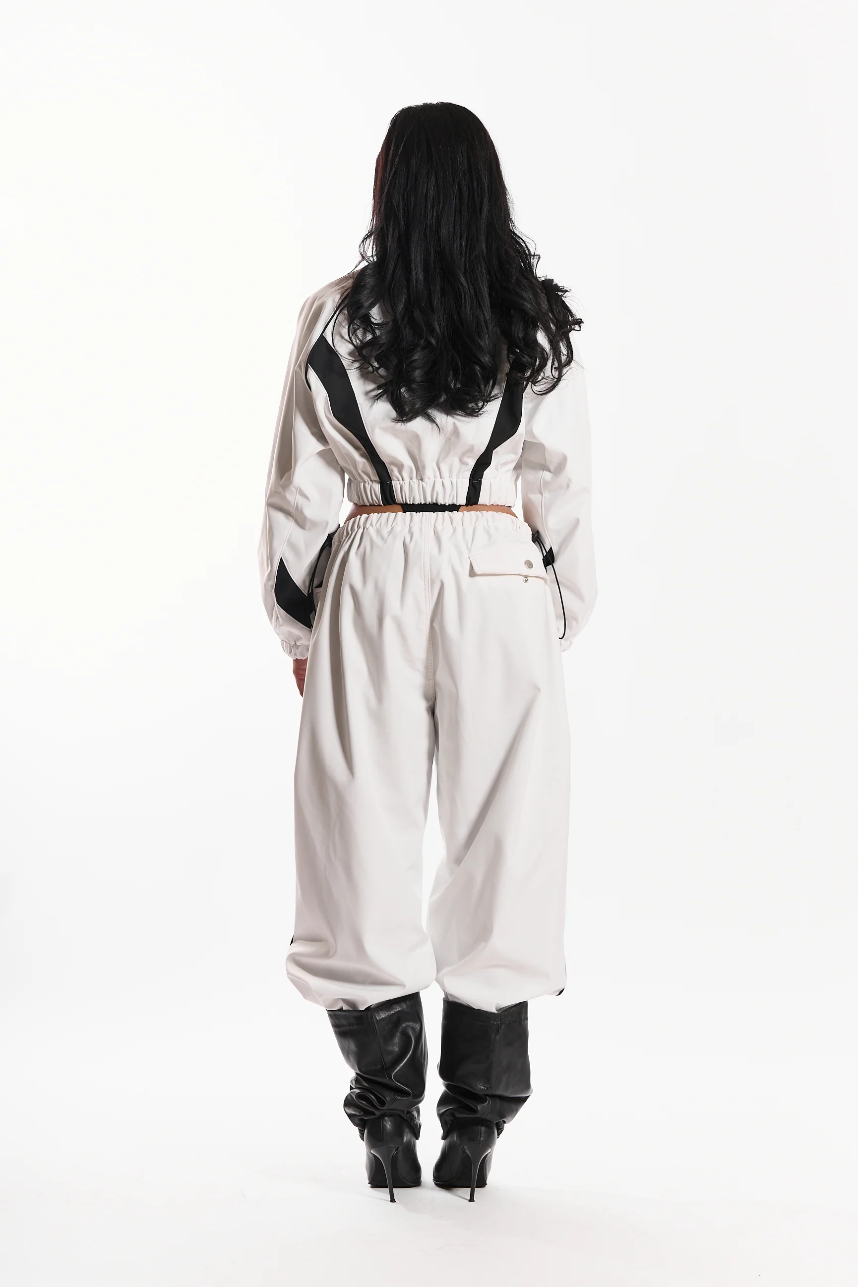 Hot Like Fire Women's Jacket (white/black) - Image 5