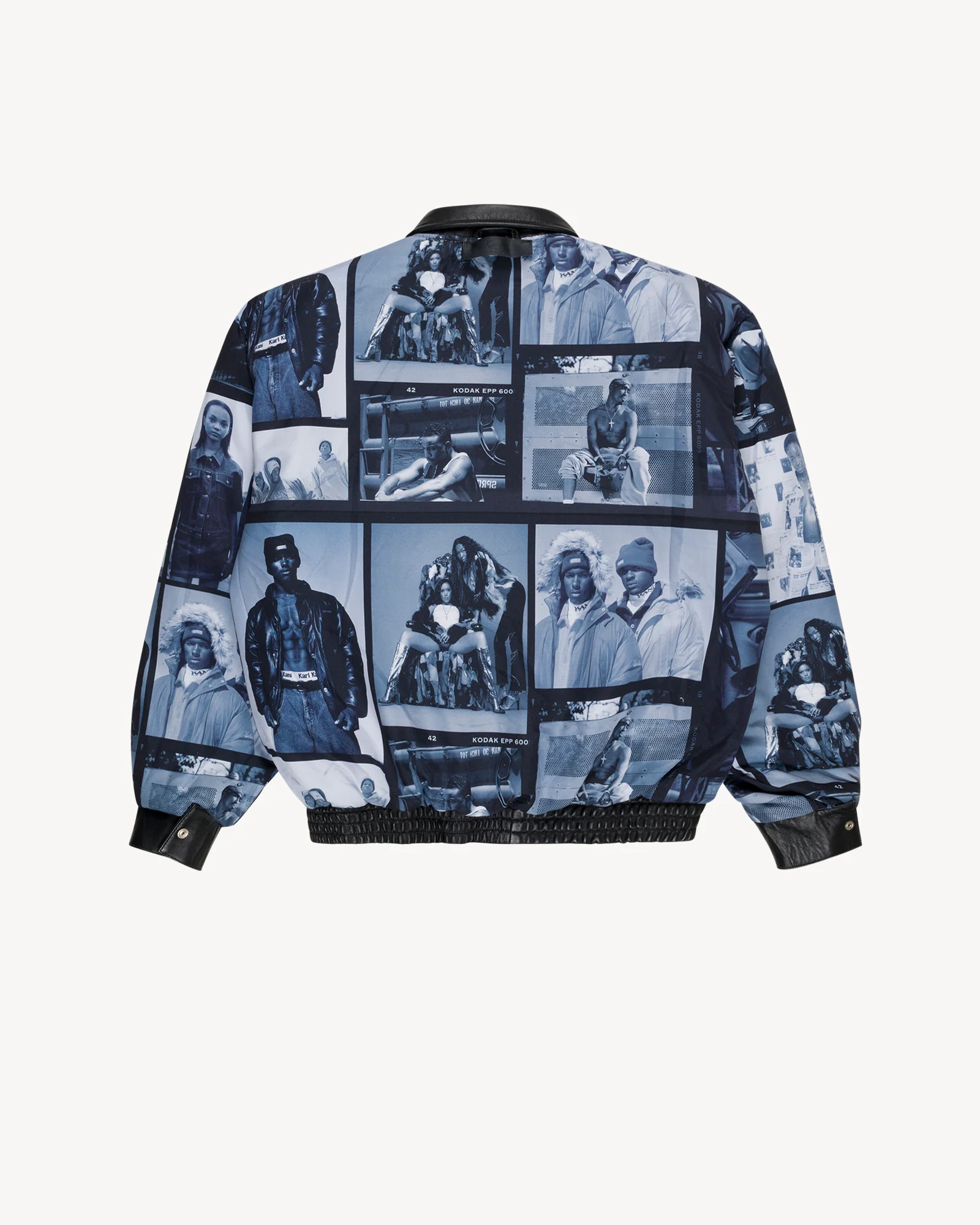 Leather Patch Jacket (Beige/Black) - Image 6