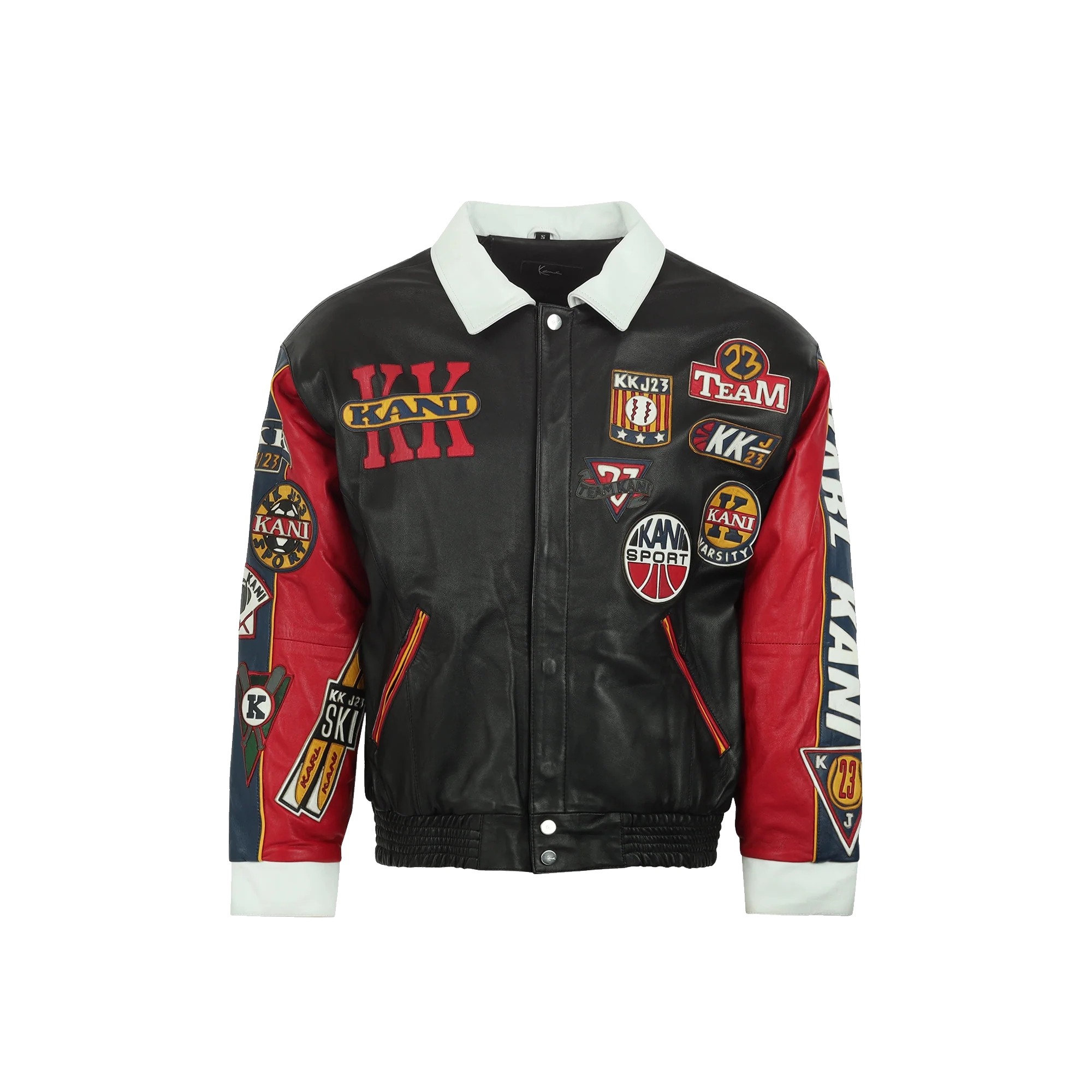 Leather Patch Jacket (Black)