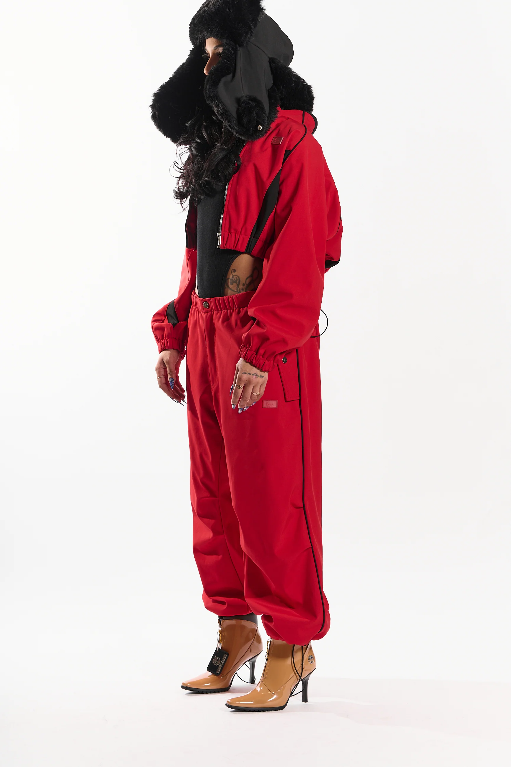 Street Thing Women's Joggers (red) - Image 6